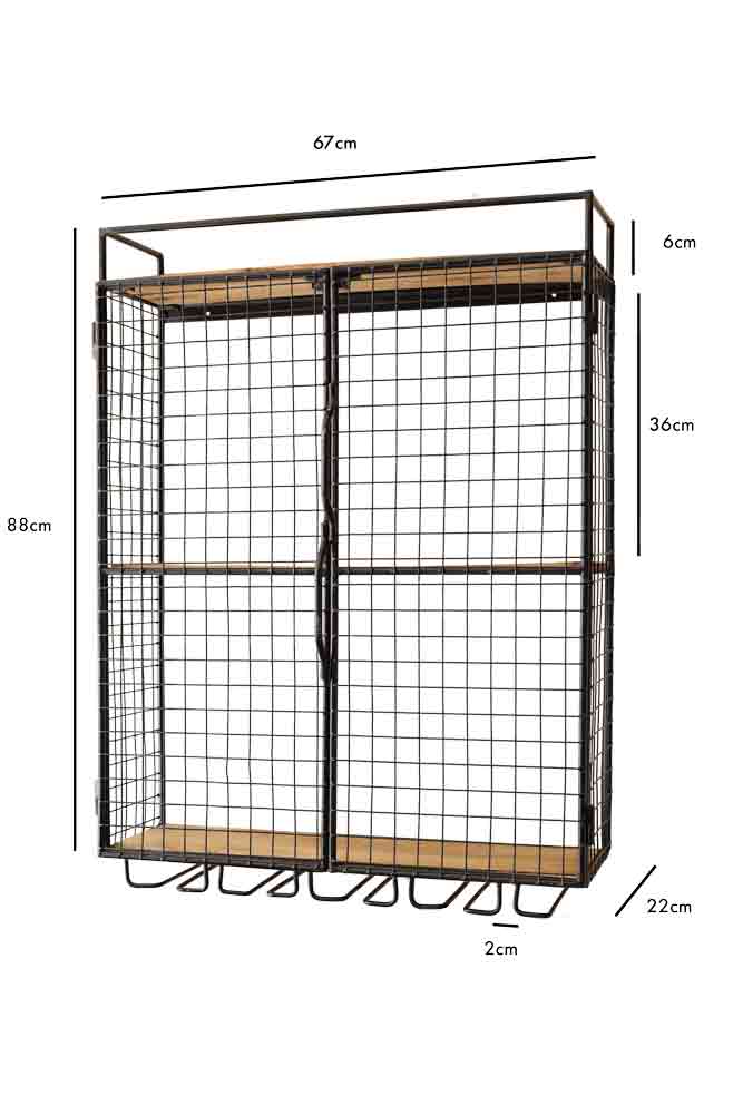 Industrial Wine Wall Shelving Unit - Image 10