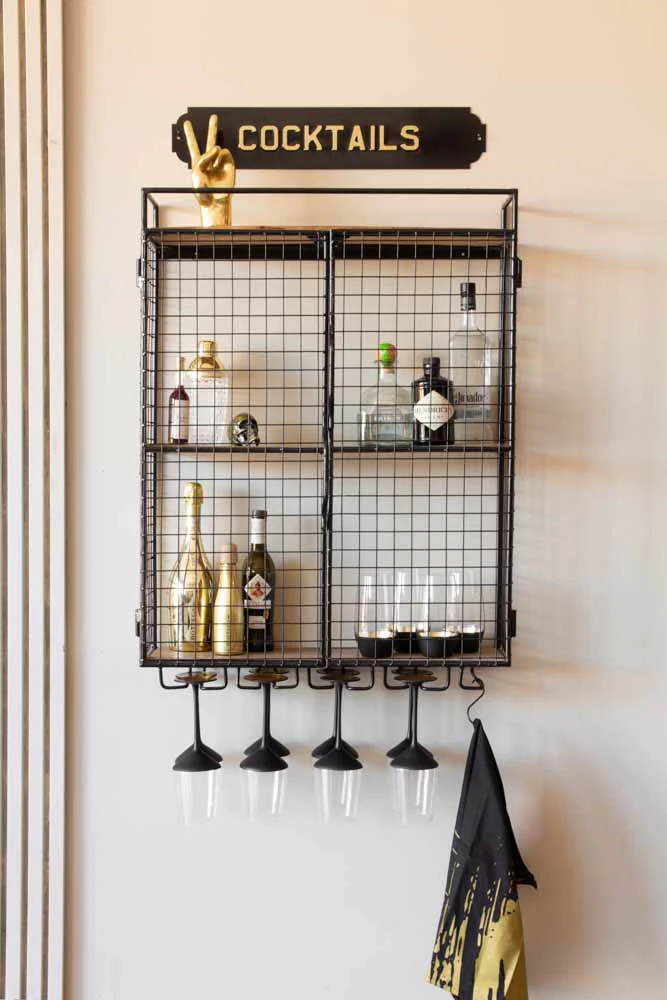 Industrial Wine Wall Shelving Unit - Image 5