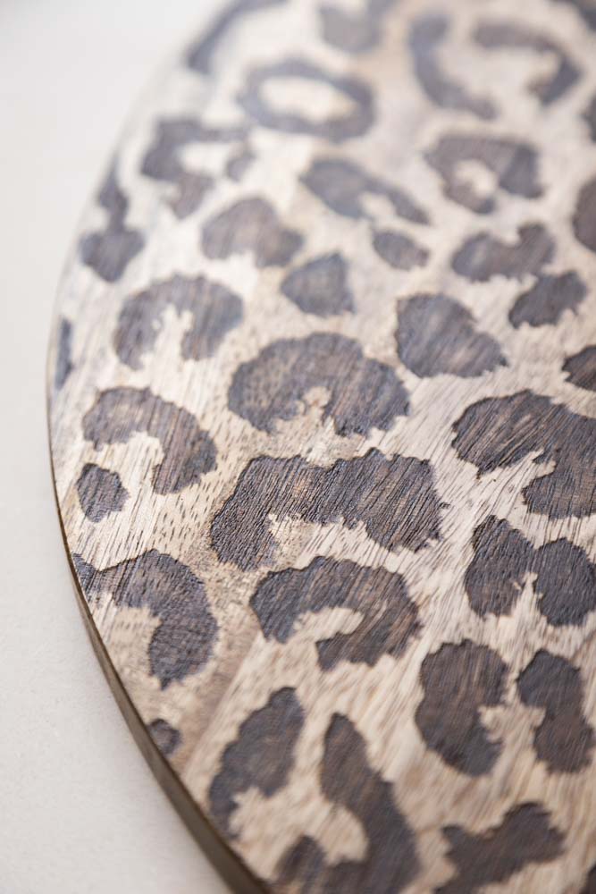 Leopard Print Mango Wood Serving Board - Large - Image 4