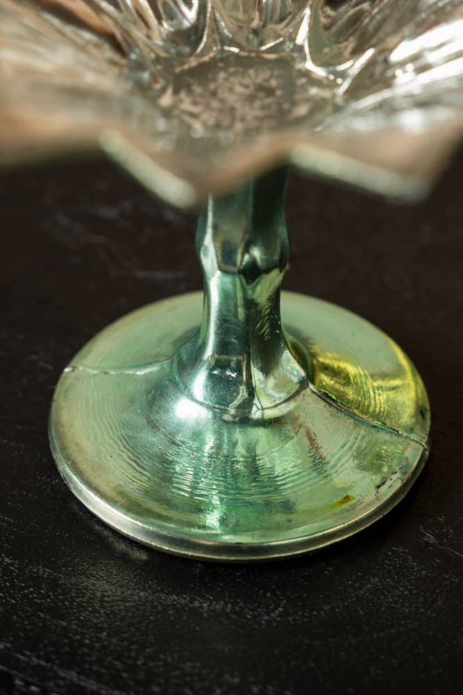 Set Of 2 Vintage-Style Coloured Glass Display Dishes - Image 5