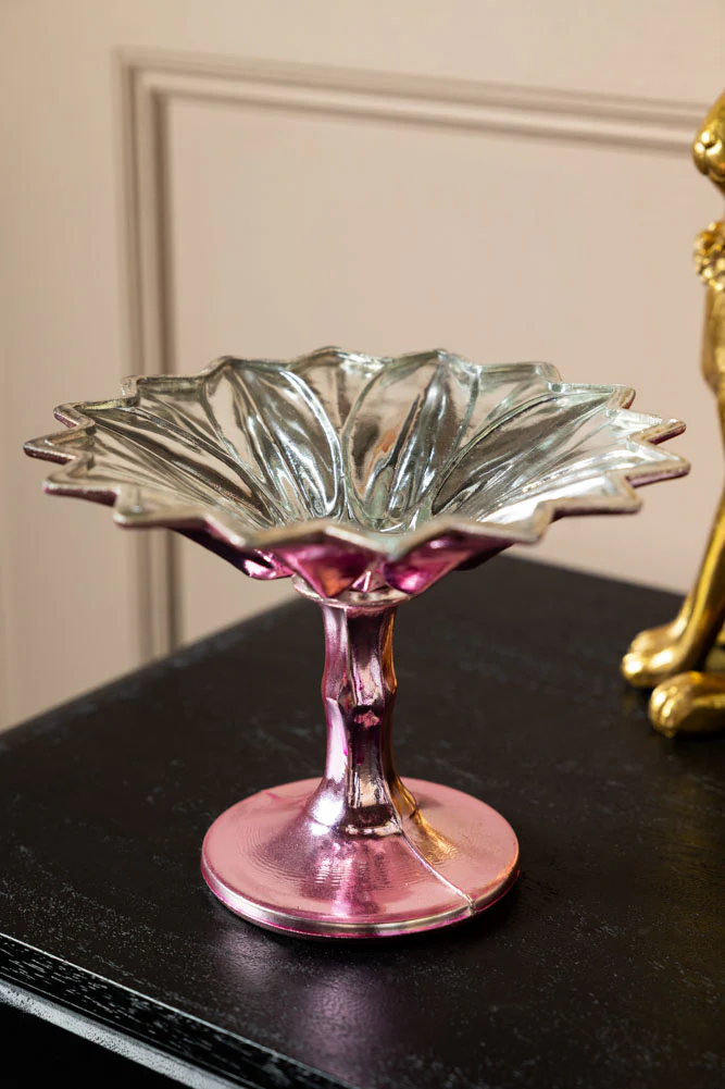 Set Of 2 Vintage-Style Coloured Glass Display Dishes - Image 6