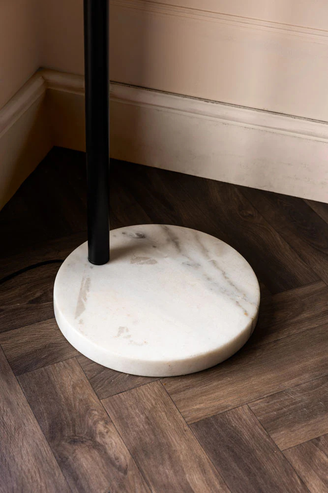 Statement Black & Gold Retro Arch Floor Lamp - Image 5